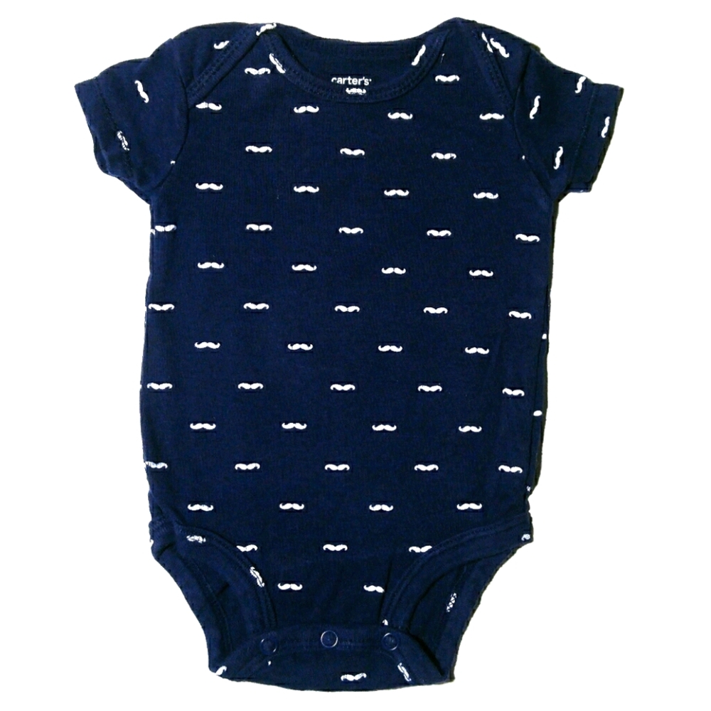 3M Moustache Onesie 😃 | Navy | Carter's